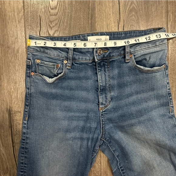 MNG by Mango Straight Leg Jeans Women's Size 6 High Waist Medium Wash Denim - Picture 11 of 15